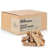 Old Potters Kiln Dried Pizza Oven Cooking Logs, Approx 12 lbs, Wood Logs for Pizza Ovens, Grills and Smokers, Solo Stove Mesa XL, Oak~ 6 Inch Mini Log, Product of USA (790 Cubic Inches)