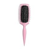 Curl Defining Brush for Curly Hair - Volumizing & Detangling Tool, Enhances Natural Curls, Reduces Pulling – Pink