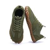 RUFONE Barefoot Hiking Shoes for Women and Men – Minimalist Trail & Walking Sneakers, Spacious Toe Box, Non-Slip Green