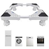 Discount Parts Direct Adjustable Mini Fridge Stand - Universal Base with 4 Sturdy Feet for Washers, Dryers, and Refrigerators(Gray)
