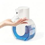 Ipefan Automatic Soap Dispenser Touchless,Rechargeable Foaming Soap Dispenser,15oz/420ml Smart Hand Soap Dispensers,4-Level Adjustable,Wall Mount for Bathroom Kitchen Dish Soap,Hands-Free