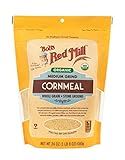 Bob's Red Mill Organic Medium Grind Cornmeal, 24oz (Pack of 1) - Non GMO, Whole Grain, Vegan, Kosher