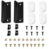 DK100-A Shed Door Full Kit Door Tune-Up Kit Replacements Parts for Arrow Shed Sliding Doors, Door Hardware Kit for Arrow Warehouse, Black Handle
