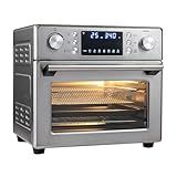 ARLIME 14-in-1 Air Fryer Toaster Oven Combo, 1700W Stainless Steel Countertop Convection Oven with Bake, Rotisserie, Dehydrate & Defrost Functions, 26 QT Large Capacity, 60-Minute Timer & Accessories