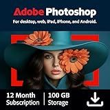 Adobe Photoshop | Photo, Image, and Design Editing Software | 12-Month Subscription with Auto-Renewal, PC/Mac