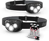 Energizer LED Headlamp PRO (2-Pack), IPX4 Water Resistant Head Light