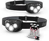 Energizer LED Headlamp PRO (2-Pack), IPX4 Water Resistant Headlamps, High-Performance Head Light for Outdoors, Camping, Running, Storm, Survival LED Light for Emergencies (Batteries Included)