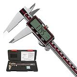 GemRed Wireless Digital Caliper, 8 Inch Stainless Steel Precision Measuring Tool with Data Output, Inch/MM Conversion, Zero Reset, Auto Off, for DlY, Woodworking, Jewelry Making