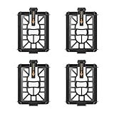 4 pack Base Post-Motor XPSFRV2500 Filter Replacement Parts for Shark RV2810YS, AV2810YS, RV2820YE, UR2820YE, RV2800ZE, RV2820ZE