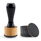 Bundle -Mini Blending Tool Sets,Include 2 PCS Foam Replacment Foam Pads and 20 Pieces Sanding Discs Medium-Grit Sandpaper for Drawing Distressing Blending and Removing the Extra Colors Arts Supplies