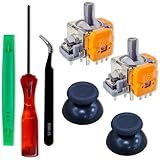 SOSS GAMING® Hall Effect Joysticks UPGRADE Kit for Playstation 5 Dualsense Controllers - Fixes Stick Drift, Broken, and Loose Joysticks (2 Pack)