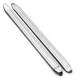 TIPIPARK 2 Pcs Bike Tire Levers - Motorcycle Tire Spoons Iron Set Dirt Bike Tire Changing Tools 10" Lengthen Premium Stainless Steel Repair Tube for Motorcycles Electric Bicycles Mountain Dirtbike