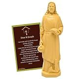 Imerance St Joseph Statue for Selling House,Faith-Based St Joseph Statue with House Selling Prayer Card,Ideal for Sell Homes,Religious Activities(Ivory 4Inch 1pcs)