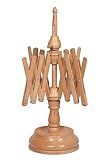 Handcrafted Jumbo Wooden Yarn Winder & Swift Set, Large Capacity Ball Winder for Knitting & Crochet, Heavy Duty Tabletop Yarn Swift with Hand Crank, Vintage Style Wool & Fiber Tool