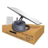 Starlink Gen 3 Standard Satellite Internet Kit – Dish with Wi-Fi 6 Router + Extra 50FT Cable – High-Speed, Low-Latency Internet for Rural and Remote Homes