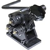 KAKA INDUSTRIAL Manual Ring Roll Bender PR-3 | 3 inch Min. Diameter Roller for 1/4 inch Round Bar and 1x3/16 inch Flat Bar | Hand Crank Design for Chandeliers, Plant Holders​