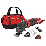 CRAFTSMAN Oscillating Tool Kit with Sandpaper and Blades, 3-Amp, 14-Pieces, Corded (CMEW400)