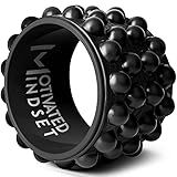 Motivated Mindset Massage Wheel Great for Back Pain | Stretching and Improving Yoga Poses Myofascial Release | Deep Tissue Massage Yoga Wheel | Yoga Balance Accessory for Beginners (11-inch x 7-inch)
