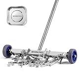WORKPRO Magnetic Pickup Tool, 17" Magnetic Sweeper with Telescoping Adjustable Handle, 8.8 LBS Magnetic Capacity, Heavy Duty Nail Pickup Tool for Yard, Garage & Workshop Cleanup