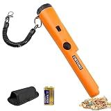 Dmyond Metal Detector Pinpointer - Professional Waterproof Handheld Pin Pointer Wand - High Sensitivity 360° Detection - Search Treasure Pinpointing Finder Probe for Adults, Kids - Orange