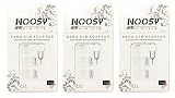 SIM Card Adapter KIT 3-Pack (9 Total Adapters: Nano to Micro, Nano to Regular, Micro to Regular) with SIM Extractor (White)