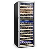 Velieta 24 Inch Wine Cooler Fridge Dual Zone, Professional Large Capacity High Wine Refrigerator with Powerful Compressor, Quiet Operation and Elegant Design-KMHJ408D
