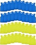 36 Pcs Pennies for Youth Sports Soccer Practice Jersey Kids Adult Football Basketball Hockey Pinnies Scrimmage Jerseys(Yellow, Dark Blue)