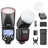 Godox V1 N U Flash for Nikon, Godox V1-N U HSS TTL Round Head Speedlight with Accessories Kit for Portrait, Event, Travel, Wedding Photography