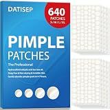 DATISEP Pimple Patches for Face, 640 Count Hydrocolloid Patch Acne Patches,4 Sizes Zit Patches for Covering, Blemishes and Breakouts, Dots Stickers with Salicylic Acid, Tea Tree Oil & Calendula Oil