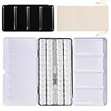 PEVART Watercolor Tin Palette, Metal Empty Paint Case with 52 PCS Empty Half Pans and a Water color Pen Suitable for DIY Travel Watercolor Palette, Acrylic and Oil Painting