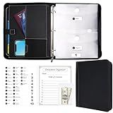 HAUTOCO Important Document Organizer Zipper Life Binder Family Emergency Binder Birth Certificates Protector, in Case I Go Missing Estate Planning Organizer - Include Category Label & Directory