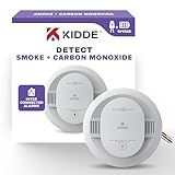 Kidde Hardwired Smoke & Carbon Monoxide Detector, 10-Year Battery Backup, Interconnectable LED Warning Light Indicators, 30CUA10