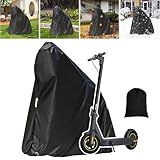 Electric Scooter Cover, Universal Scooter Cover, Waterproof Sun, Tear Proof Night Reflective and Lock-Holes&Storage Bag for With Seat or Without Foldable Kick Scooter(Without Seat,57"(L)x45"(H))
