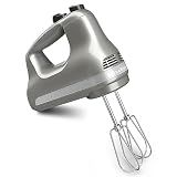 KitchenAid 5 Ultra Power Speed Hand Mixer, KHM512, Contour Silver