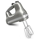 KitchenAid 5 Ultra Power Speed Hand Mixer, KHM512, Contour Silver