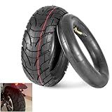 CMIYETO Scooter Tires 80/65-6 City Road Tire And 45° Inner Tube 10 Inches Motorcycle & Electric Scooter Tires Compatible With Apollo 2022 Explore Electric Scooter E-Bike 255x80 10x3.0 Tire