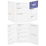 Juvale Puppy Shot Record Card - 24-Pack, 5 x 3.5 in Folded White Tri-Fold Paper - Puppy Vaccination Record & Health Tracking - Durable Ink-Resistant Canine Log