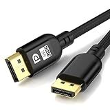 Diyanisly 8K DisplayPort Cable 6.6FT, Braided High-Speed DP 1.4 Cable, Support 32.4Gbps 8K@60Hz 4K@120Hz 2K@240Hz, High Refresh Rate Durable Flexible Cord for HDR DSC, Gaming Monitor/Graphics Card etc