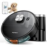 MAMNV Robot Vacuum and Mop, 11500 Pa Suction, 3-in-1 Robotic Vacuum with Smart LiDAR Navigation, 90 Day Self-Emptying,160 Min Runtime,App/Alexa/Voice Control, Ideal for Pet Hair, Carpet & Hard Floor