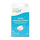Bottle Bright Single Pack (12 Tablets)- Clean Stainless Steel, Thermos, Tumbler, Insulated and Reusable Water Bottles –Cleaning Tablets are Easy and Safe to Use