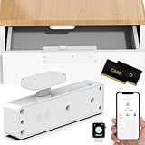 Dhiedas RFID Cabinet Lock, Hidden Digital Electronic Bluetooth RFID Smart Cabinet Drawer Lock for Adults Baby Proofing Teens Liquor Cupboard File