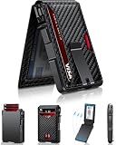 Wallet for Men, Mens Minimalist Wallet 9-13 Cards, Slim Compact RFID Wallet