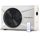 AQUASTRONG Inverter Swimming Pool Heat Pump,Pool Heater for Above Ground and Inground Pool Heating Smart WiFi Control and Cooling Pool Heater Pools Up to, 16000 Gallons