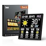 Divoom Pixoo-64 - WiFi Pixel Cloud Digital Frame with APP Control,64 X 64 LED Panel Display Frame for Gaming Room Decoration/Social Media Fans Counter