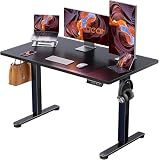 ErGear Height Adjustable Electric Standing Desk, 48 x 24 Inches Sit Stand up Desk, Memory Computer Home Office Desk, Black