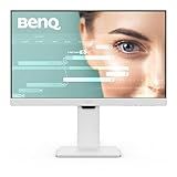BenQ GW2486TC Office USB hub Monitor 24" 1080p | Coding Mode | IPS | Eye-Care Tech | Adaptive Brightness | Height Adjustable | White Monitor | Noice-Cancelling Mic | Daisy Chain | USB-C