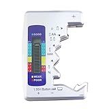 Battery Tester Universal Battery Checker with LCD Display Digital Multi Purpose Small Battery Checker for All Battery C AA AAA D N 9V 6F22 1.5V Button Cell Batteries