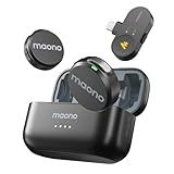 MAONO Wireless Lavalier Microphone for iPhone 14 and Below, MFi Certified Lightning Plug, 48KHz 24Bit, 1000ft Range, Voice Filter, Noise Cancellation, 30H Use for Video Recording, Streaming - Wave T5