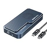 ACASIS 80Gbps M.2 NVMe SSD Enclosure, with Cooling Fan, Compatible with Thunderbolt5/USB4 V2.0, Back Compatible with Thunderbolt4/3/USB4 V1.0, USB3.2/3.1/3.0, Support SSD B+M M-Key (TB501 Pro)