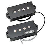 Wilkinson WOPB Vari Gauss Ceramic 4-String Precision Bass Humbucker Pickups Set for PB Style Electric Bass, Black